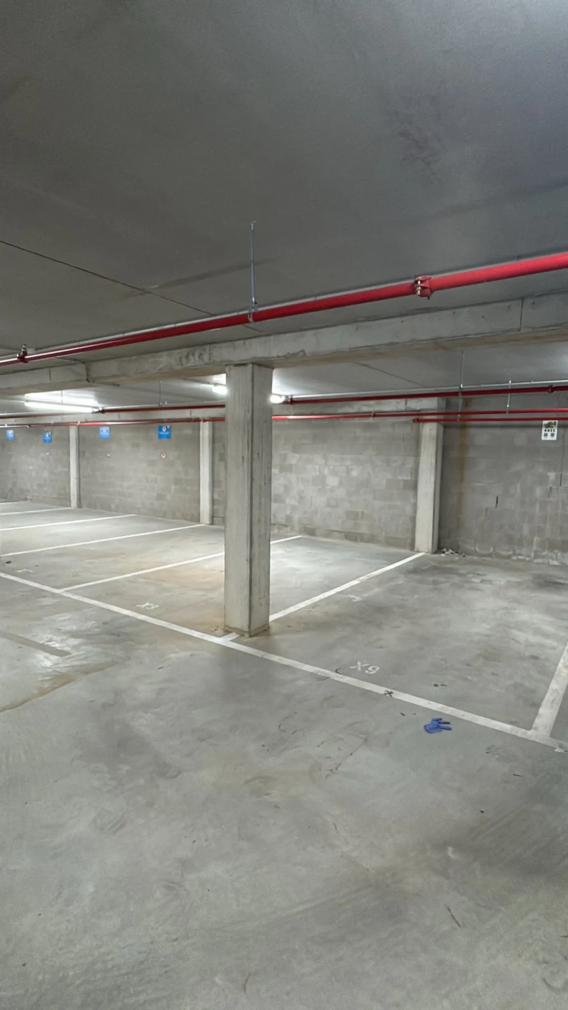 Facility interior — secure enclosure and fire suppression